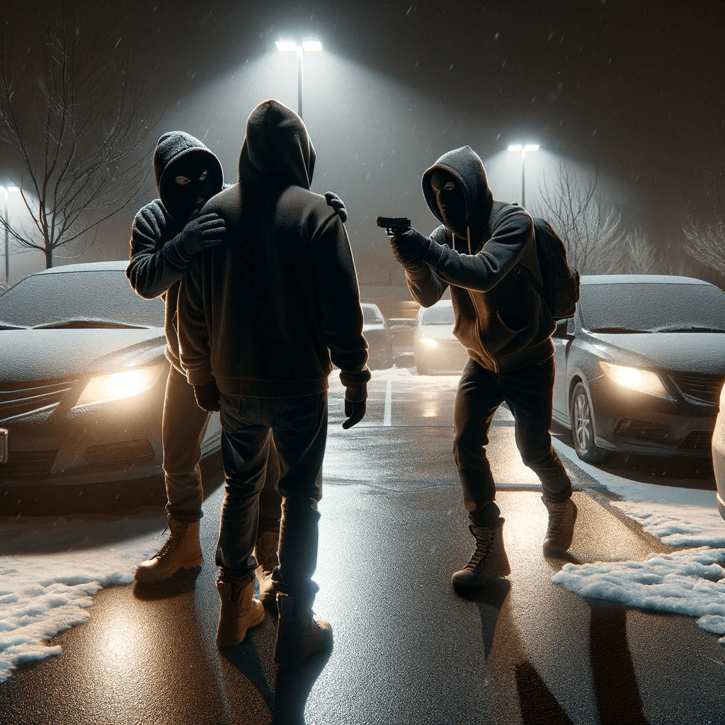 Reenactment of the night Jeramiah was shot